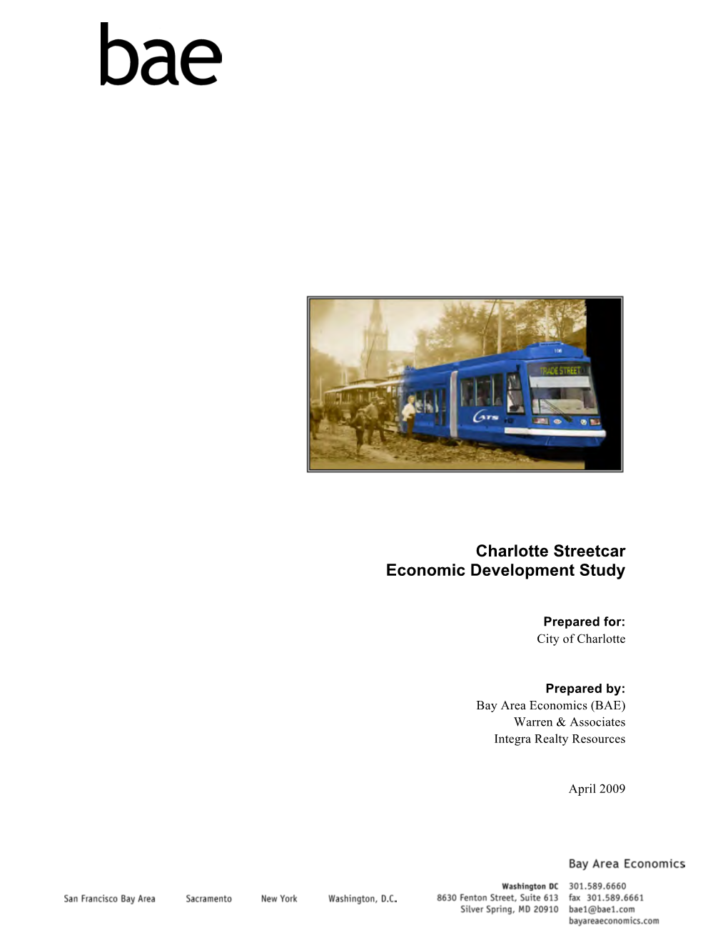 Charlotte Streetcar Study 4 13 09