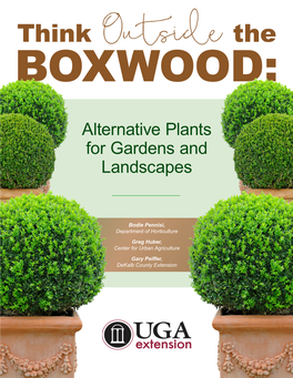Alternative Plants for Gardens and Landscapes