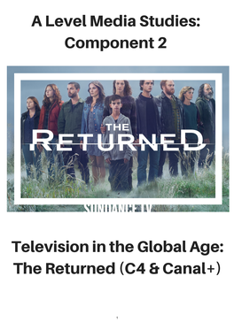 Television in Theglobal Age: Thereturned Alevelmediastudies: Component2