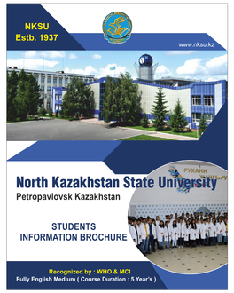 North Kazakhstan State University Petropavlovsk Kazakhstan