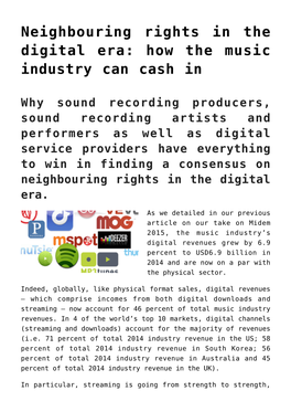 How the Music Industry Can Cash In,Music Licenses at the IP