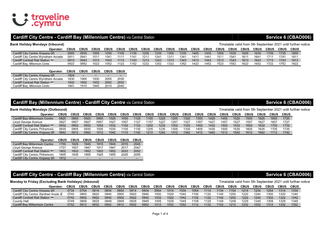 Timetable 006CBA7