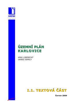 Územní Plán Karlovice I.1. Textová Část