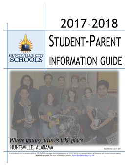 2017-18 Student Parent Information Guide