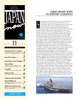 Japan Sends Ships to Support Coalition