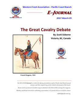 The Great Cavalry Debate