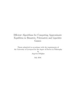 Efficient Algorithms for Computing Approximate Equilibria in Bimatrix