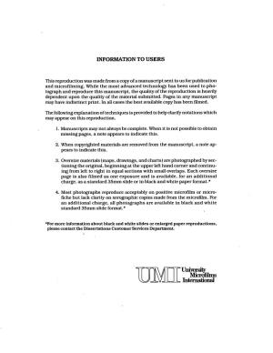University Microfilms International