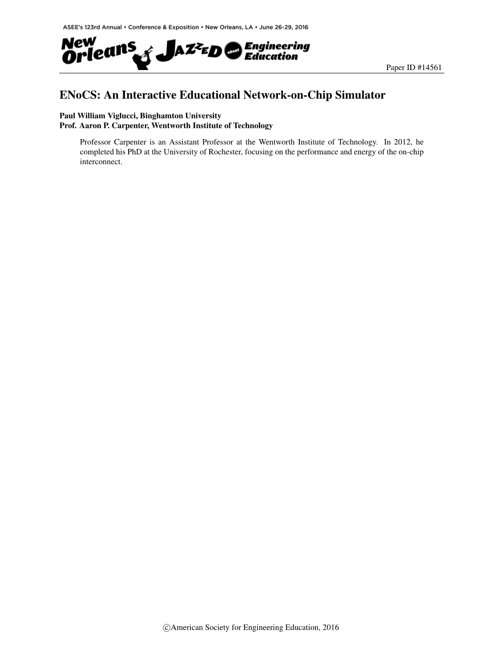 Enocs: an Interactive Educational Network-On-Chip Simulator