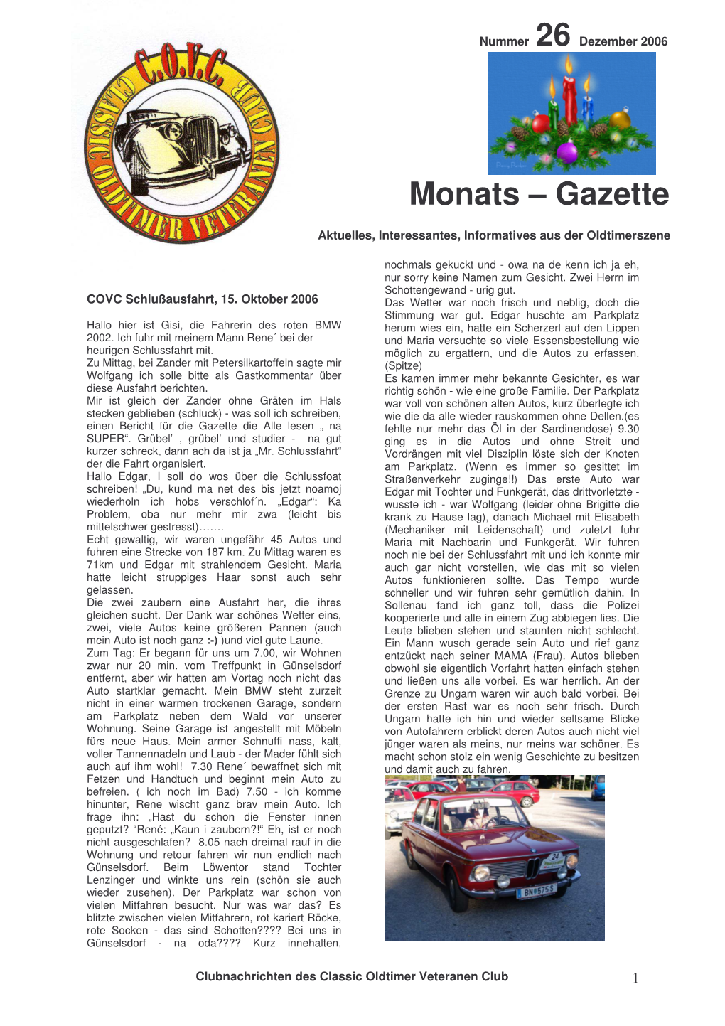 Monats-Gazette