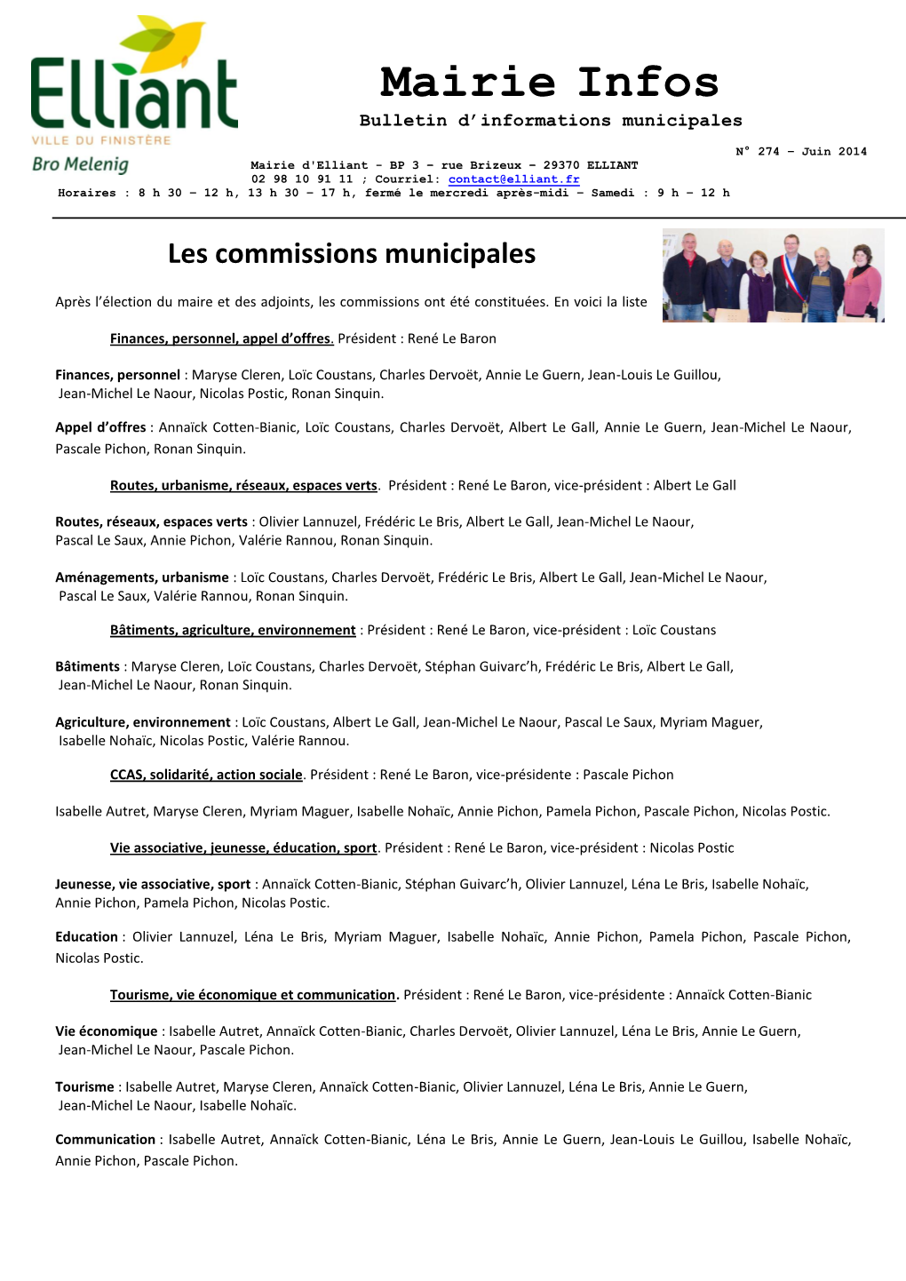 Mairie Infos Bulletin D’Informations Municipales