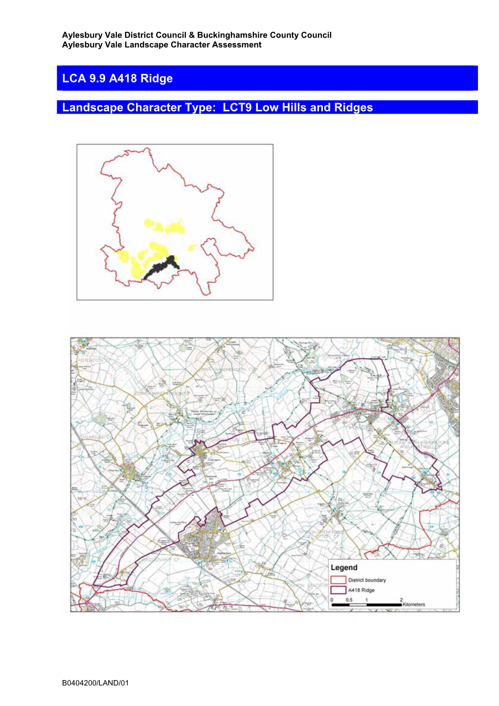 LCA 9.9 A418 Ridge