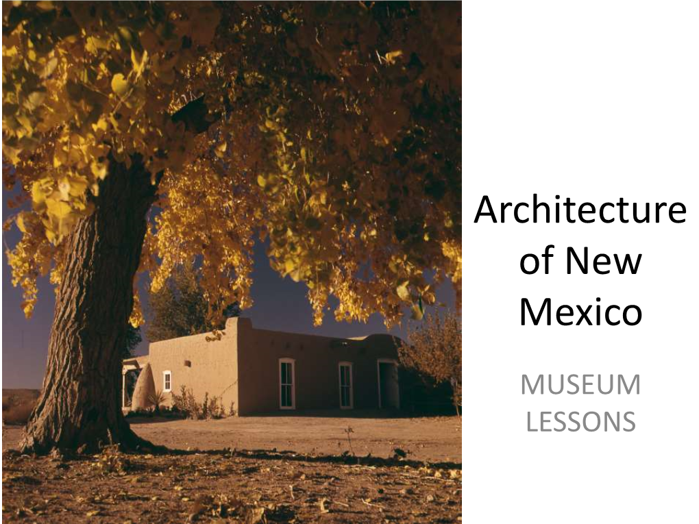 Architecture of New Mexico