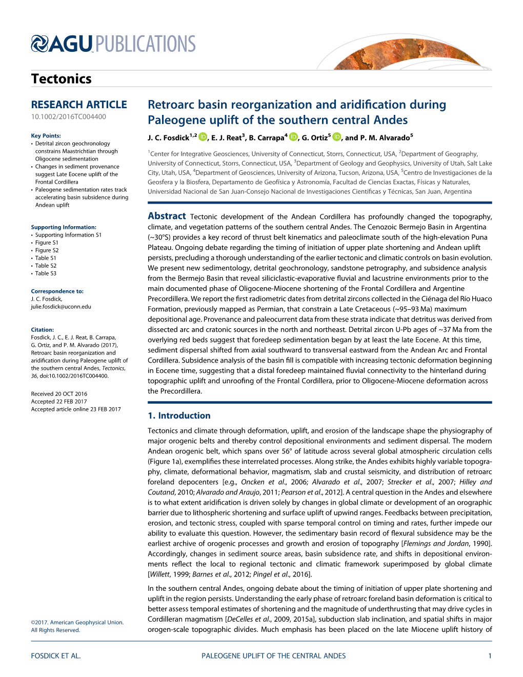 Retroarc Basin Reorganization and Aridification During Paleogene Uplift of the Southern Central Andes