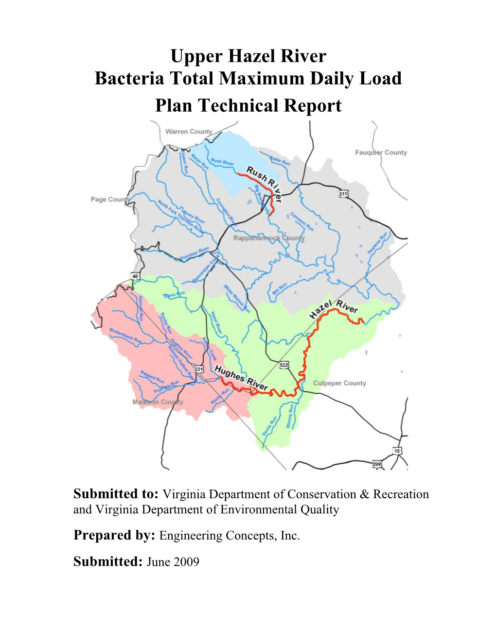 Upper Hazel River TMDL Implementation Plan 1