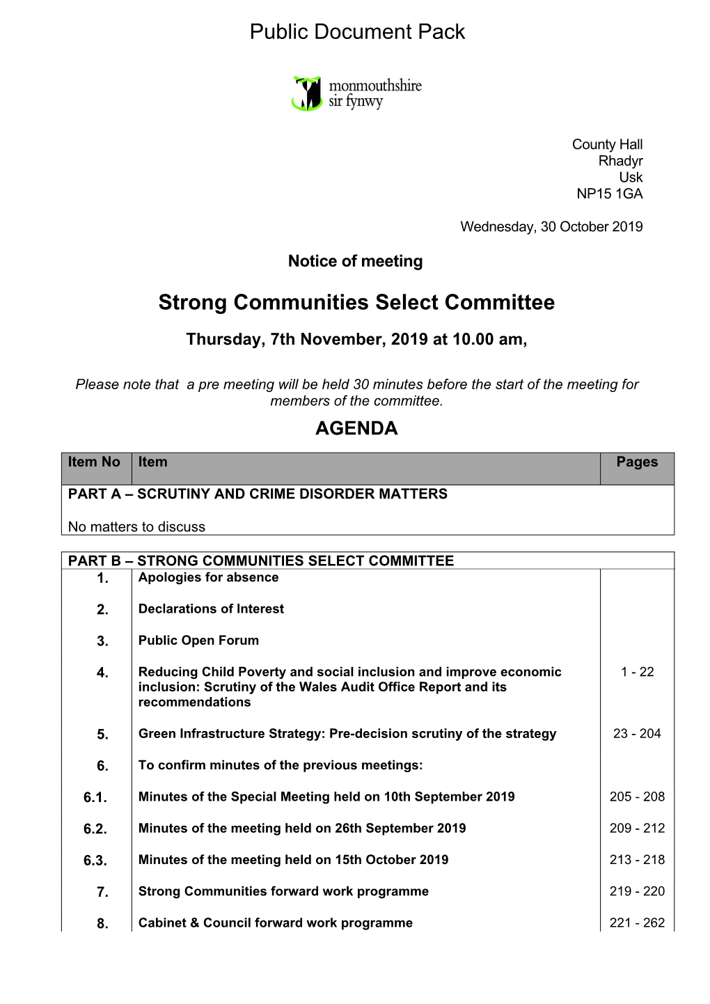 (Public Pack)Agenda Document for Strong Communities Select