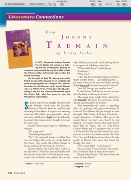 Johnny Tremain Excerpt