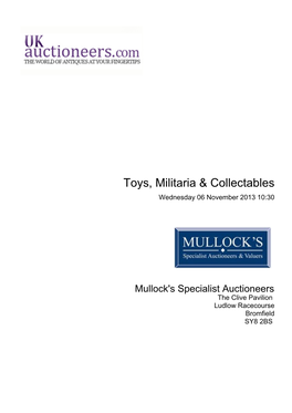 Toys, Militaria & Collectables