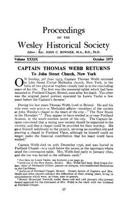 Proceedings W Esley Historical Society