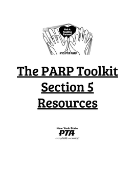 The PARP Toolkit Section 5 Resources