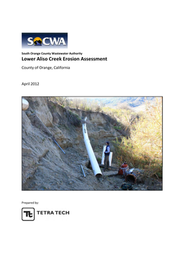 Lower Aliso Creek Erosion Assessment County of Orange, California