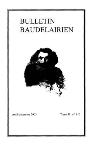 Bulletin Baudelairien