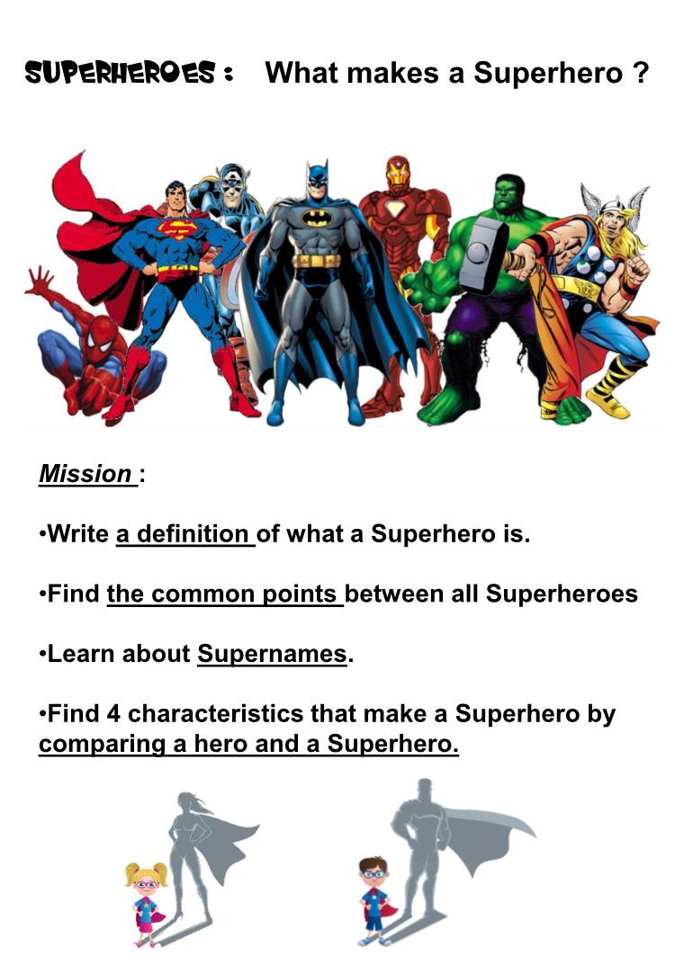 Superheroes : What Makes a Superhero ?