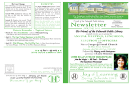 Newsletter Filled with Information About Needed Basis As Approved by the Everything Going on in the Resource Center