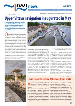 Upper Vltava Navigation Inaugurated In