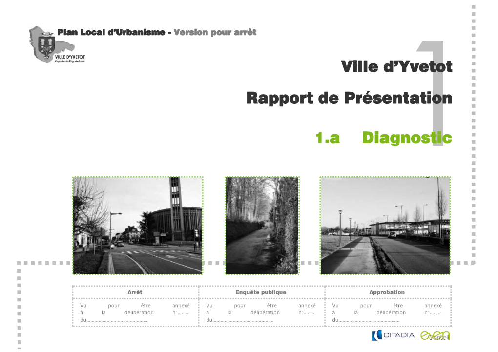 Ville D'yvetot Rapport De Présentation 1.A Diagnostic