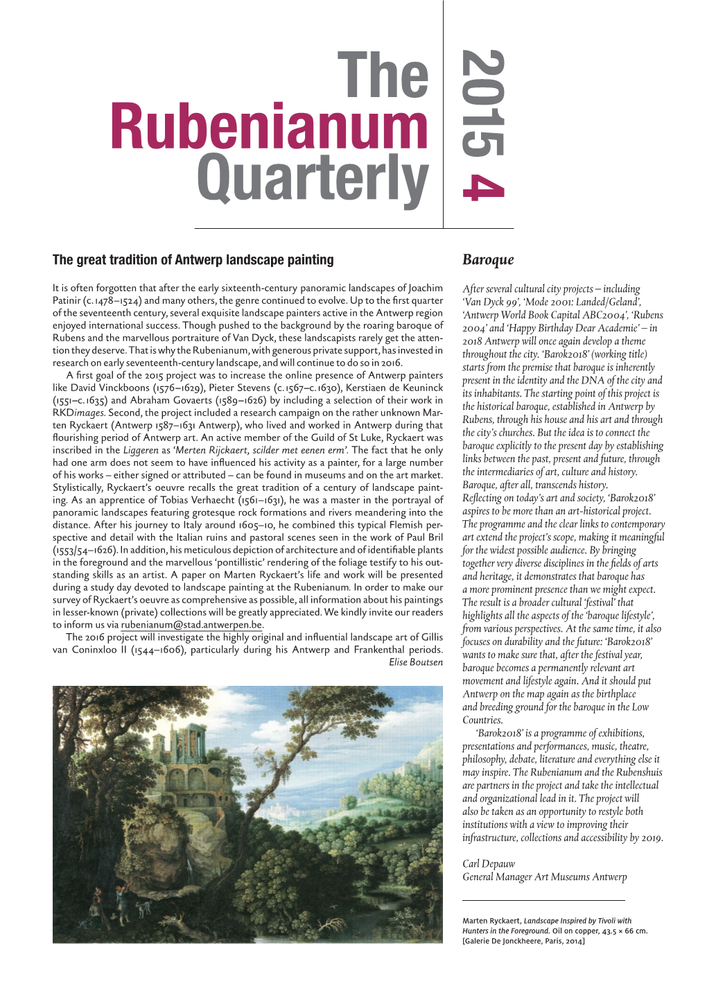 The Rubenianum Quarterly