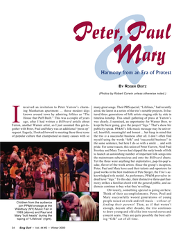 Interview with Peter, Paul & Mary