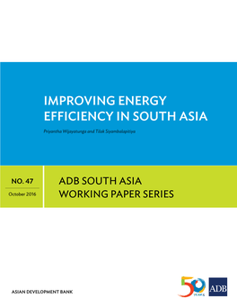 Improving Energy Efficiency in South Asia