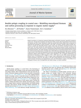 Benthic-Pelagic Coupling in Coastal Seas – Modelling Macrofaunal Biomass and Carbon Processing in Response to Organic Matter S
