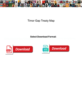 Timor Gap Treaty Map