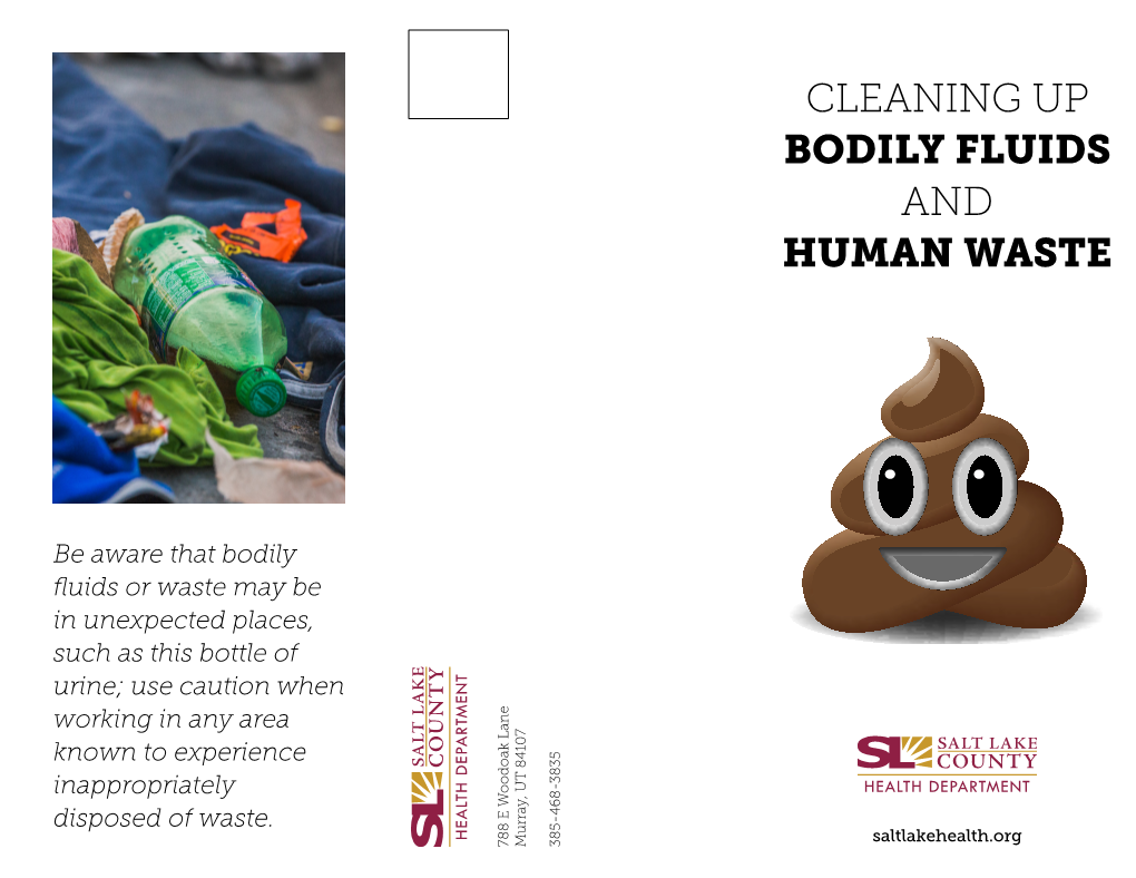 Cleaning up Bodily Fluids and Human Waste