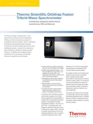 Orbitrap Fusion Tribrid Mass Spectrometer