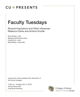Faculty Tuesdays
