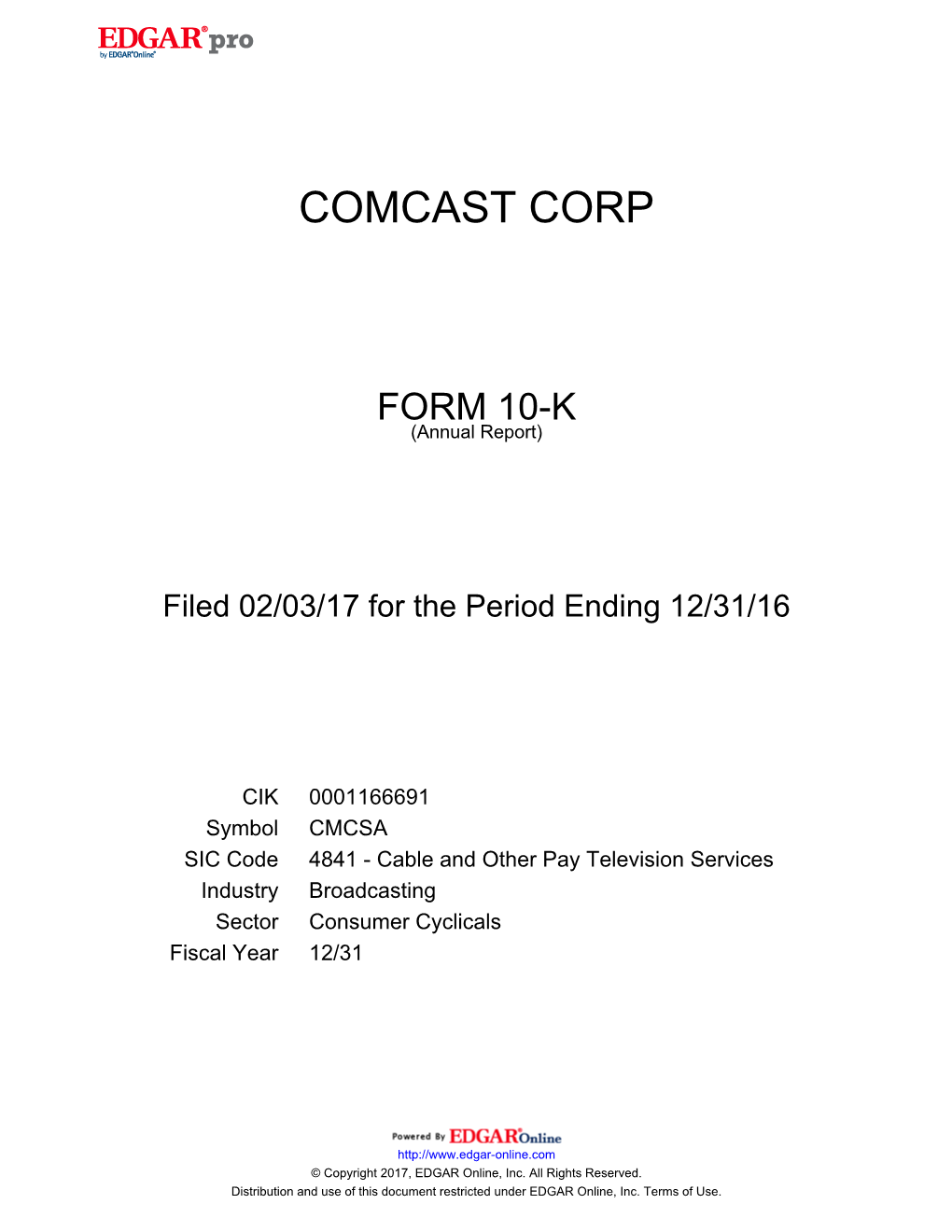 Comcast Corp