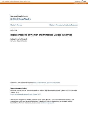 Representations of Women and Minorities Groups in Comics