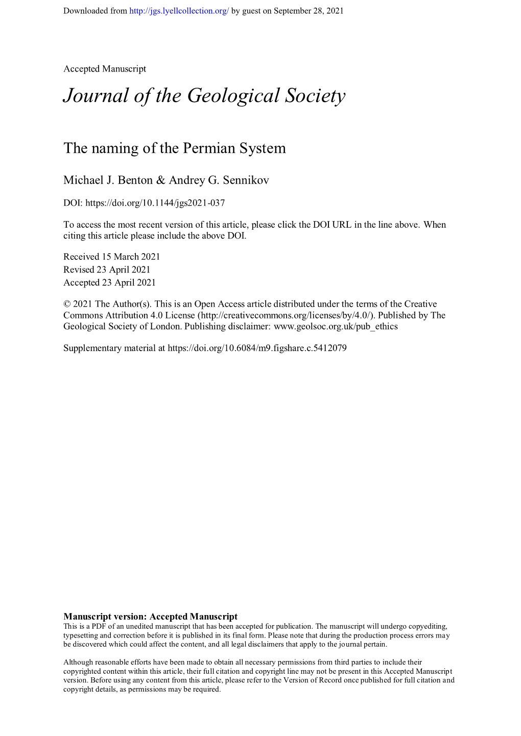 The Naming of the Permian System