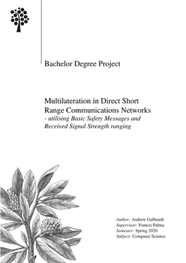 Bachelor Degree Project Multilateration in Direct Short Range Communications Networks