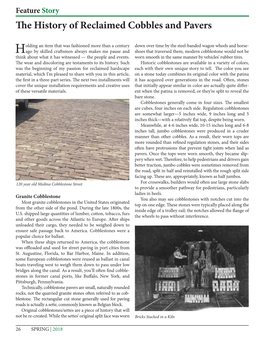 The History of Reclaimed Cobbles and Pavers by Scott Smith, Experienced Brick & Stone