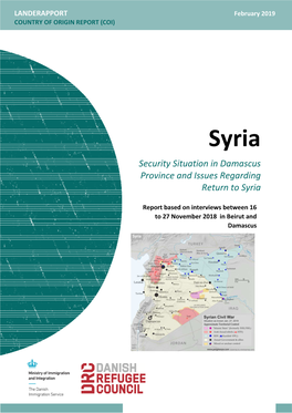 SYRIA: Security Situation in Damascus