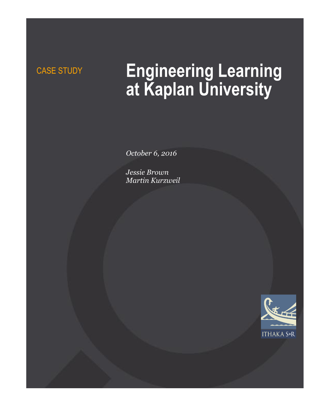 Engineering Learning at Kaplan University