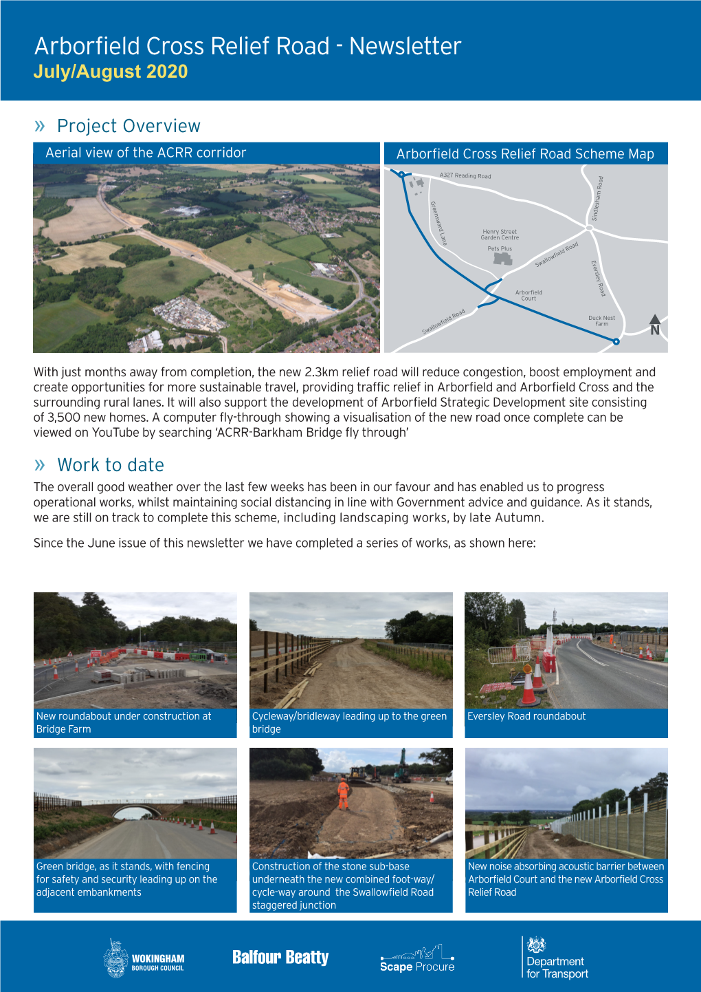 Arborfield Cross Relief Road - Newsletter July/August 2020