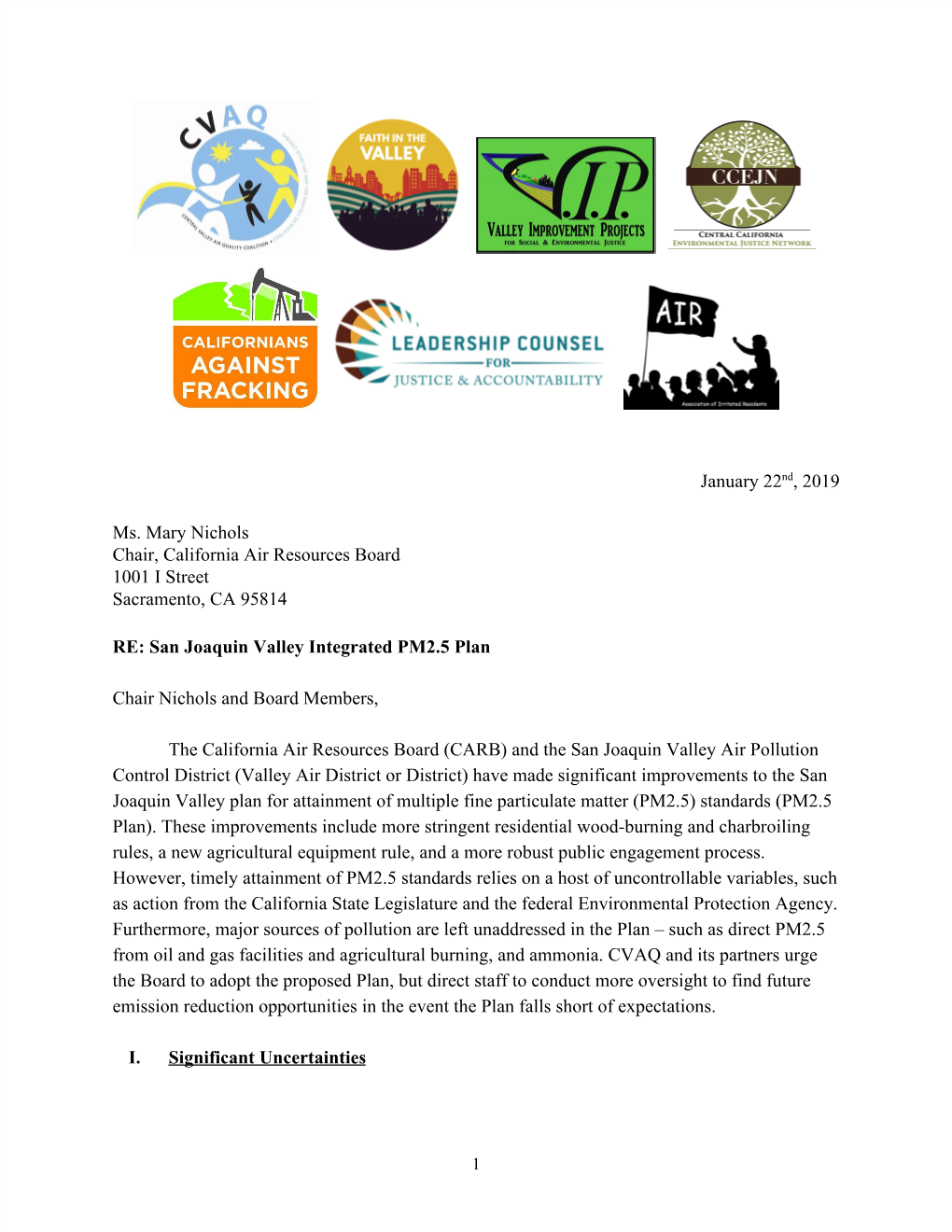 San Joaquin Valley Integrated PM2.5 Attainment Plan