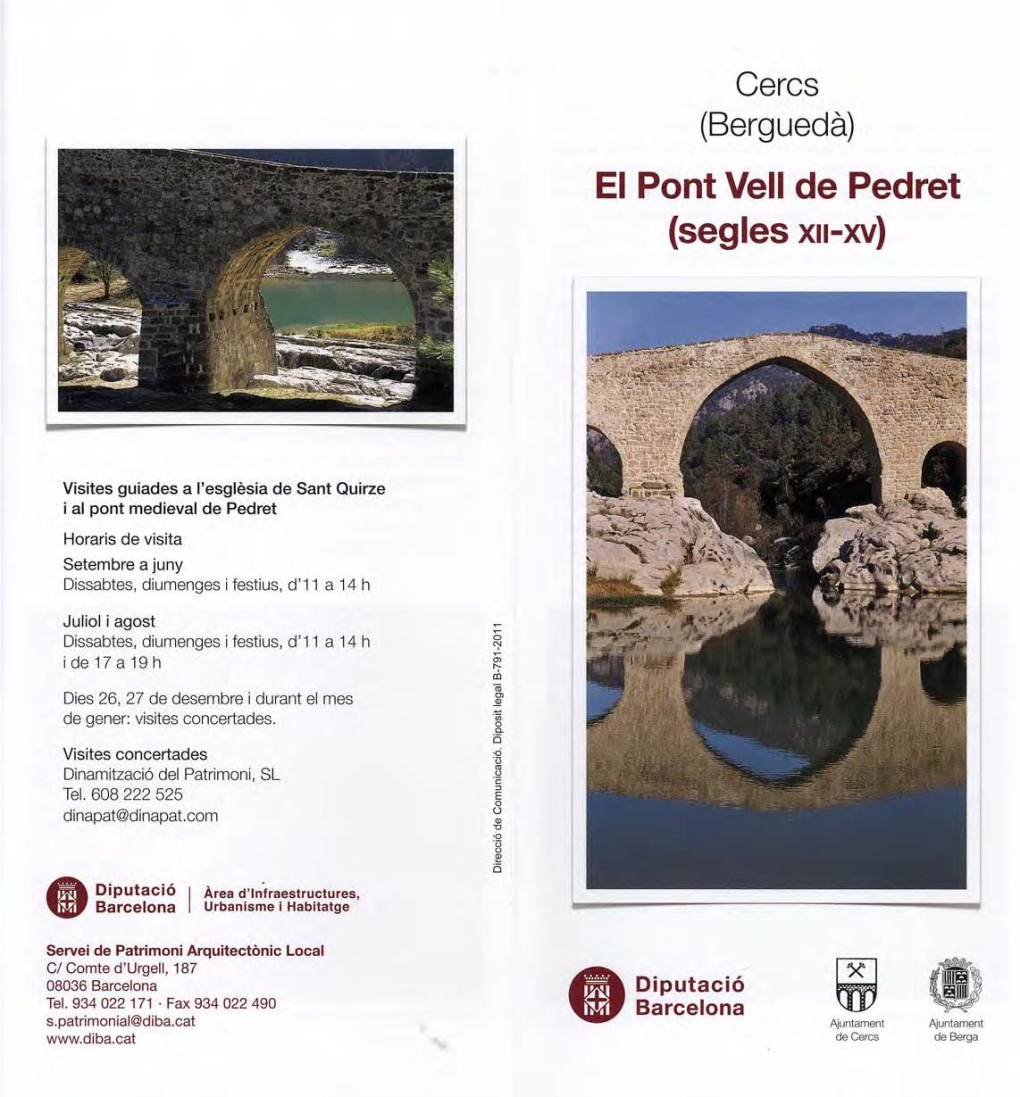 El Pont Vell De Pedret (Segles XII-XV)