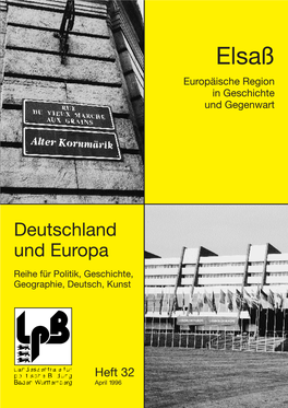 Elsaß Europäische Region in Geschichte Und Gegenwart