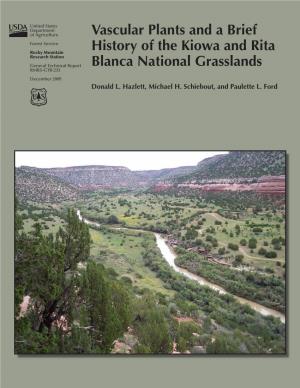 Vascular Plants and a Brief History of the Kiowa and Rita Blanca National Grasslands